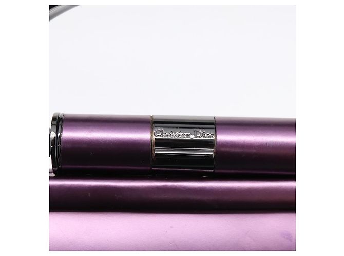 Christian Dior Hand Bag Patent leather Purple - vista 10