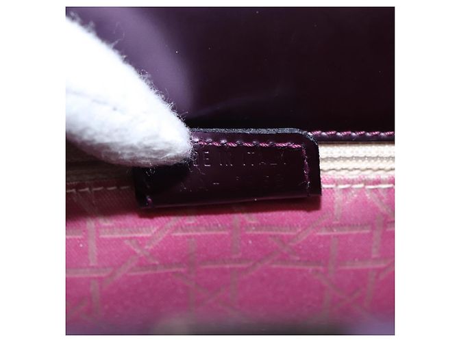 Christian Dior Hand Bag Patent leather Purple - vista 12
