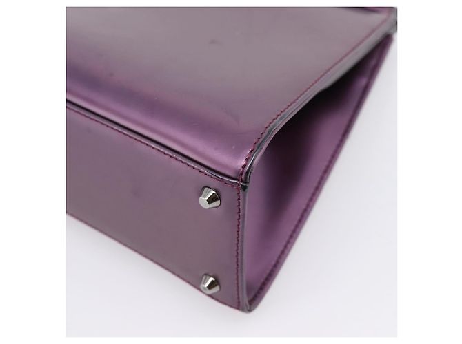Christian Dior Hand Bag Patent leather Purple - vista 15