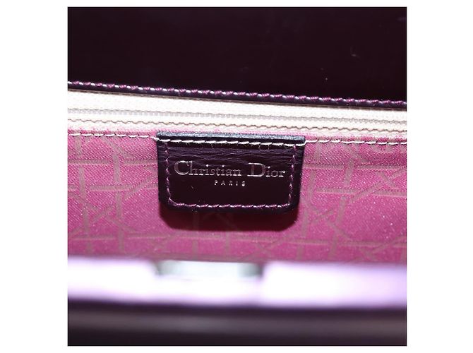 Christian Dior Hand Bag Patent leather Purple - vista 17