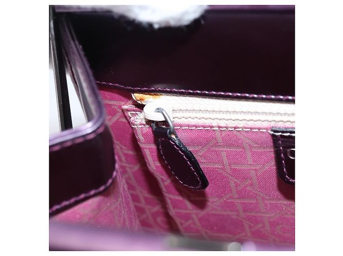 Christian Dior Hand Bag Patent leather Purple - vista 20