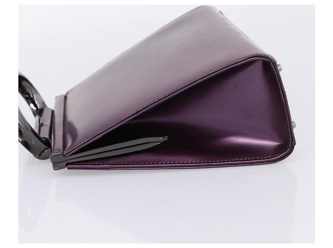 Christian Dior Hand Bag Patent leather Purple - vista 3
