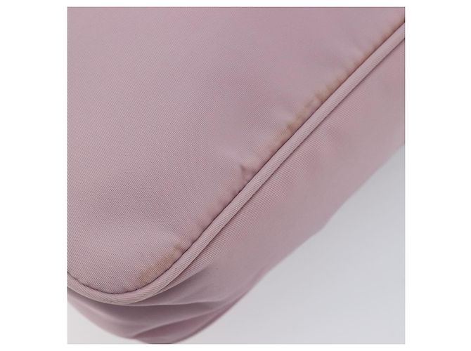 PRADA Accessory Pouch Nylon Pink Silver - vista 11