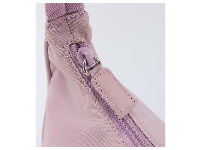 PRADA Accessory Pouch Nylon Pink Silver - vista 12