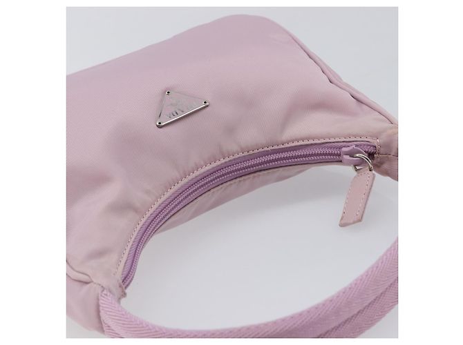 PRADA Accessory Pouch Nylon Pink Silver - vista 14