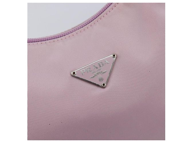 PRADA Accessory Pouch Nylon Pink Silver - vista 21