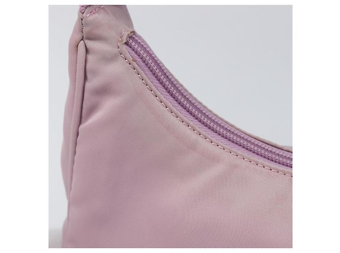 PRADA Accessory Pouch Nylon Pink Silver - vista 4