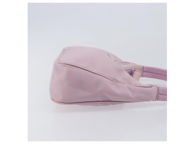 PRADA Accessory Pouch Nylon Pink Silver - vista 5