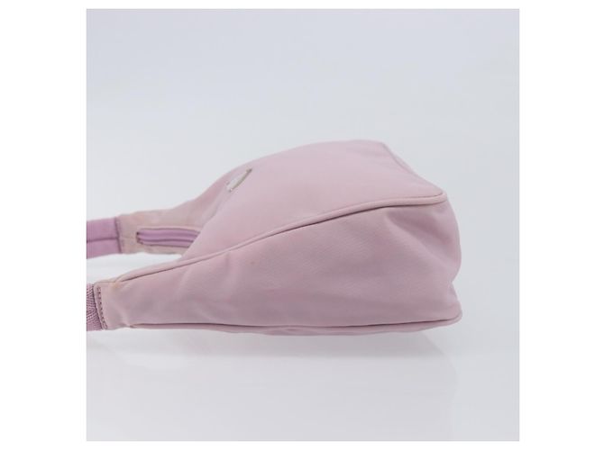 PRADA Accessory Pouch Nylon Pink Silver - vista 7