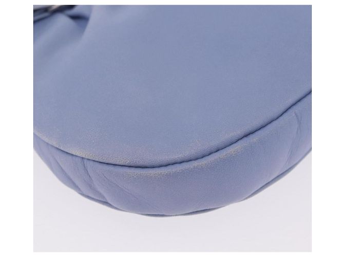 Salvatore Ferragamo Vala Shoulder Bag Leather Light Blue Silver - vista 10