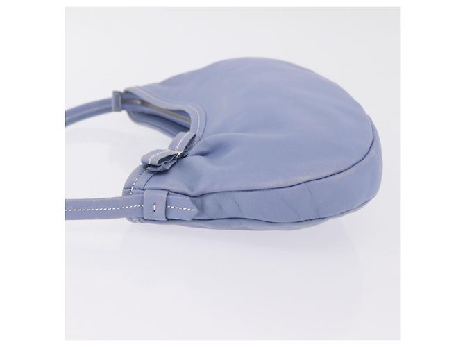 Salvatore Ferragamo Vala Shoulder Bag Leather Light Blue Silver - vista 14