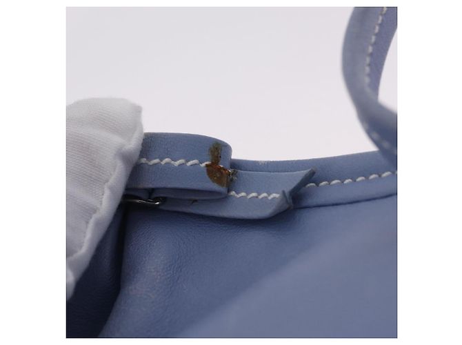 Salvatore Ferragamo Vala Shoulder Bag Leather Light Blue Silver - vista 21