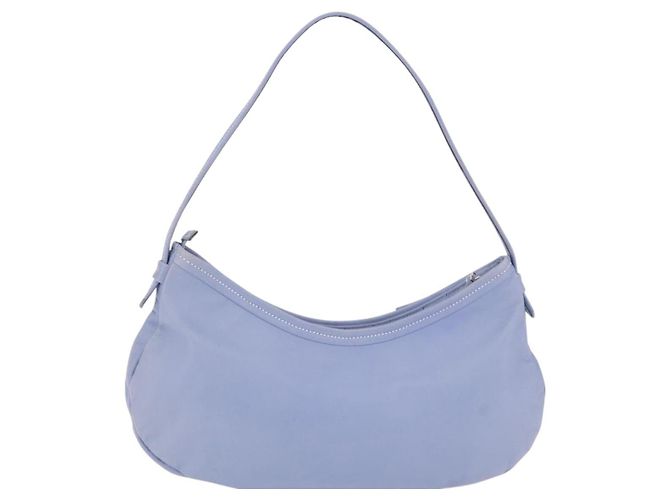 Salvatore Ferragamo Vala Shoulder Bag Leather Light Blue Silver - vista 5