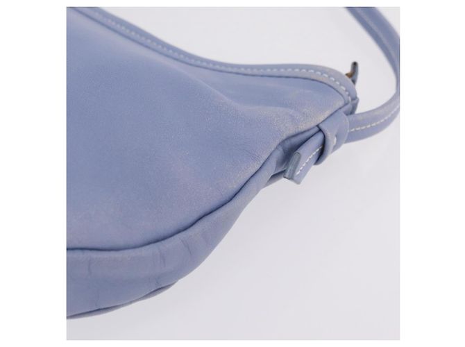 Salvatore Ferragamo Vala Shoulder Bag Leather Light Blue Silver - vista 8