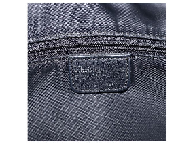 Christian Dior Trotter Canvas Street Chic Shoulder Bag Black Silver - vista 18