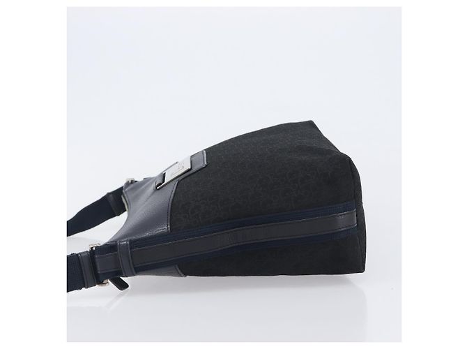 Christian Dior Trotter Canvas Street Chic Shoulder Bag Black Silver - vista 5