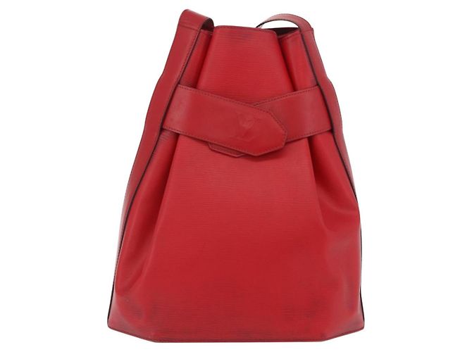 LOUIS VUITTON Epi Sac Depaule GM Shoulder Bag Red M80197 LV - vista 13