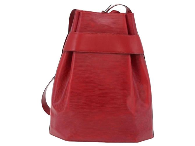 LOUIS VUITTON Epi Sac Depaule GM Shoulder Bag Red M80197 LV - vista 3