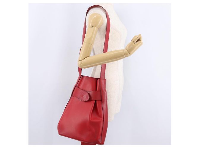 LOUIS VUITTON Epi Sac Depaule GM Shoulder Bag Red M80197 LV - vista 32