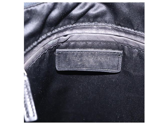 Autre Marque SAINT LAURENT Kahala Tote Bag Canvas Black Silver 123435 - vista 21