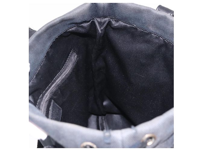 Autre Marque SAINT LAURENT Kahala Tote Bag Canvas Black Silver 123435 - vista 23