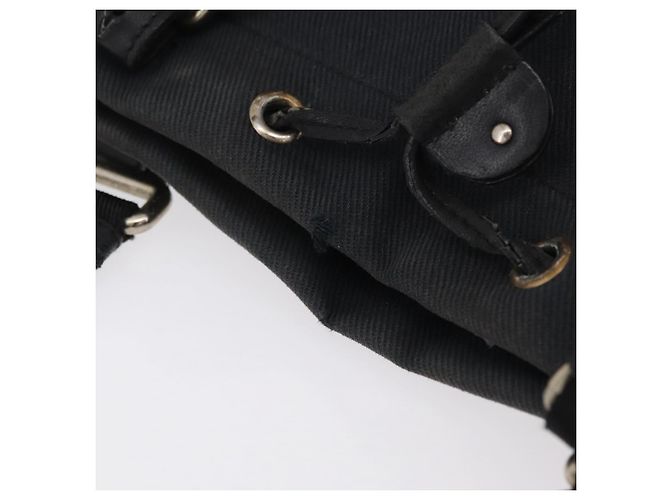 Autre Marque SAINT LAURENT Kahala Tote Bag Canvas Black Silver 123435 - vista 7