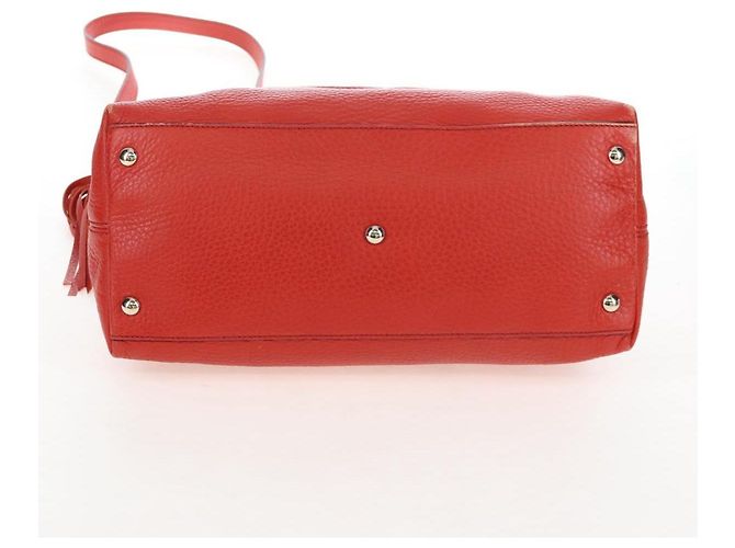 GUCCI Soho Hand Bag Leather 2way Orange Gold 308362 - vista 12