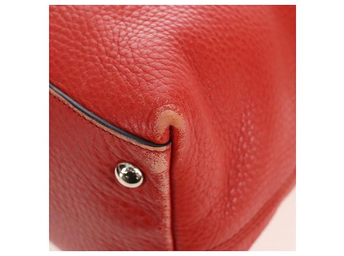GUCCI Soho Hand Bag Leather 2way Orange Gold 308362 - vista 14