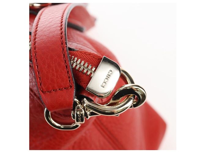 GUCCI Soho Hand Bag Leather 2way Orange Gold 308362 - vista 18