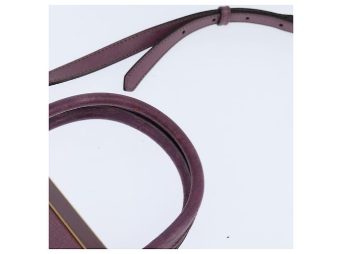 FENDI PETITE 2JOURS Hand Bag Leather Purple Gold - vista 14