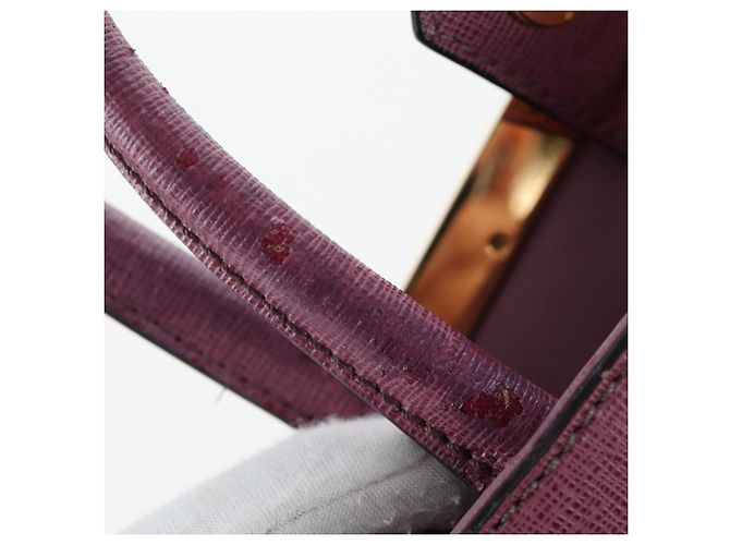 FENDI PETITE 2JOURS Hand Bag Leather Purple Gold - vista 25