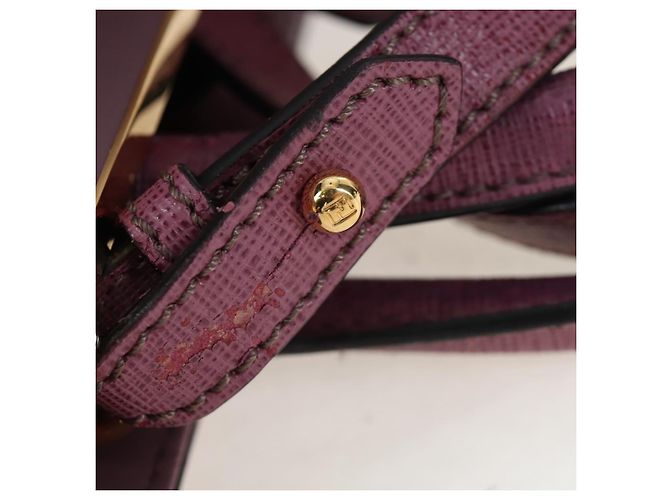 FENDI PETITE 2JOURS Hand Bag Leather Purple Gold - vista 26