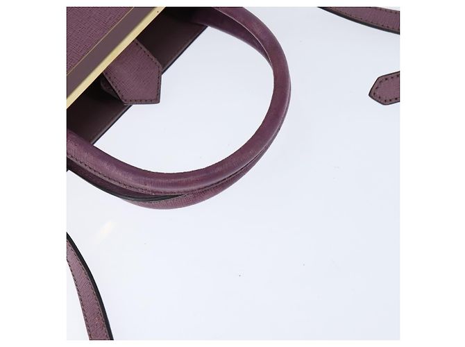 FENDI PETITE 2JOURS Hand Bag Leather Purple Gold - vista 7