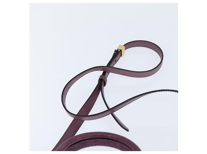 FENDI PETITE 2JOURS Hand Bag Leather Purple Gold - vista 9