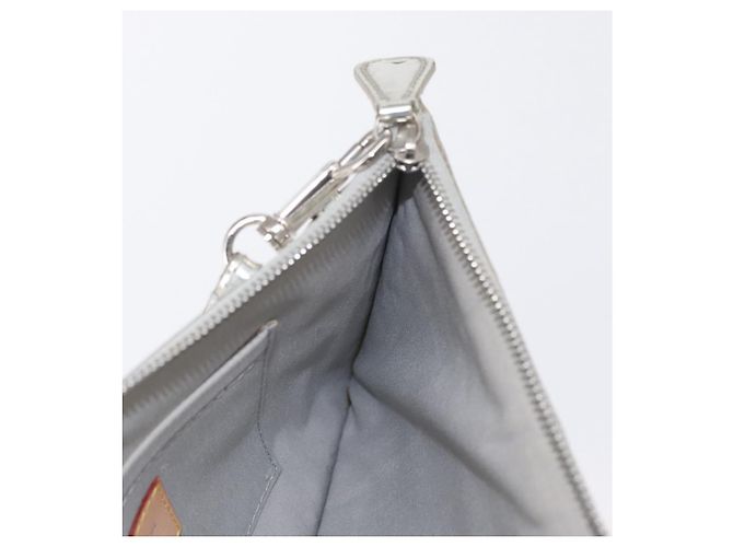 LOUIS VUITTON Monogram Miroir Pochette Platt Pouch Silver M95277 LV - vista 19