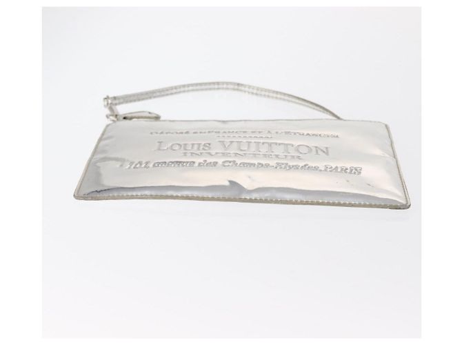 LOUIS VUITTON Monogram Miroir Pochette Platt Pouch Silver M95277 LV - vista 5