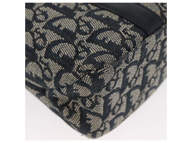 Christian Dior Trotter Canvas Hand Bag Navy Gold - vista 9