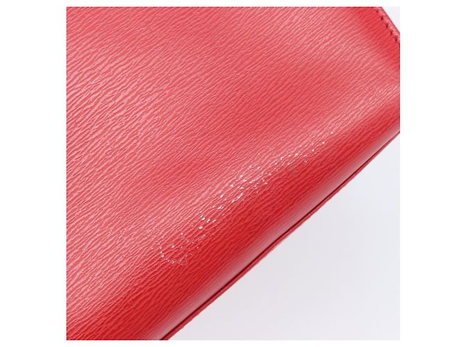 Christian Dior Hand Bag Leather 2way Red Gold - vista 10