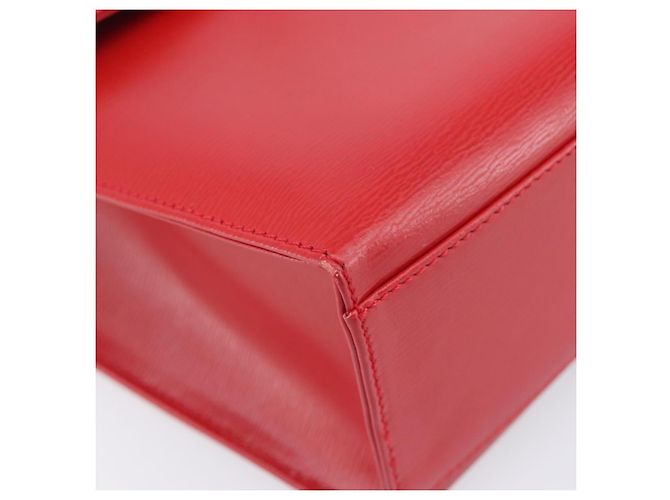 Christian Dior Hand Bag Leather 2way Red Gold - vista 18