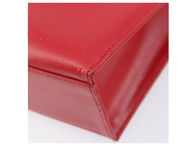 Christian Dior Hand Bag Leather 2way Red Gold - vista 19