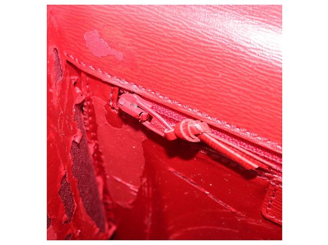 Christian Dior Hand Bag Leather 2way Red Gold - vista 28