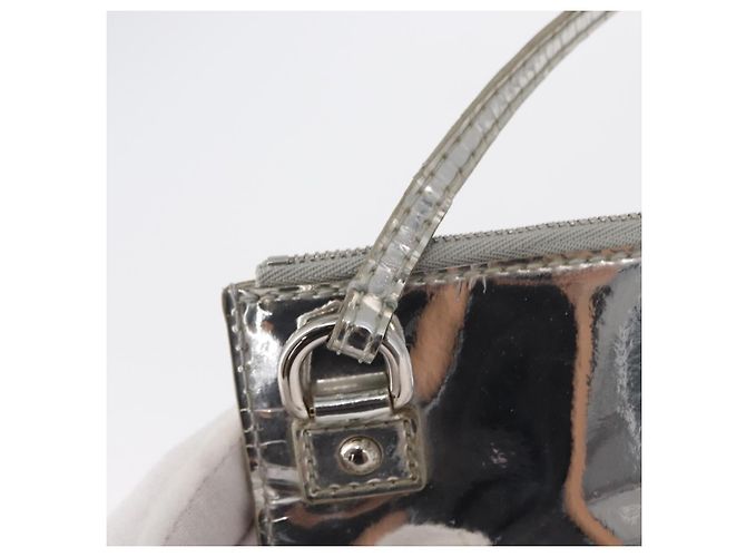 LOUIS VUITTON Monogram Miroir Pochette Platt Pouch Silver M95277 LV - vista 9