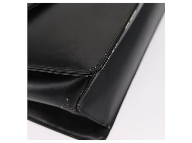 Christian Dior Shoulder Bag Leather Black Gold - vista 10