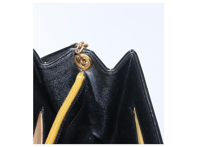 Christian Dior Shoulder Bag Leather Black Gold - vista 19