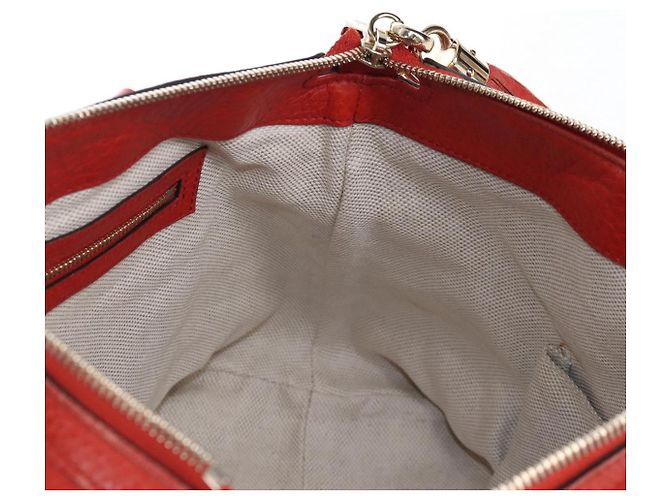 GUCCI Soho Hand Bag Leather 2way Orange Gold 308362 - vista 22