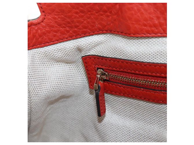 GUCCI Soho Hand Bag Leather 2way Orange Gold 308362 - vista 24