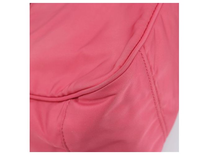 PRADA Hand Bag Nylon Pink Gold Tone - vista 17