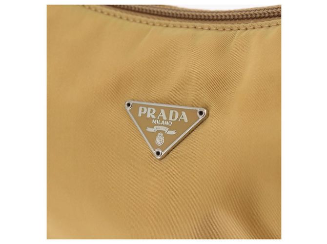 PRADA Accessory Pouch Nylon Beige Silver - vista 18