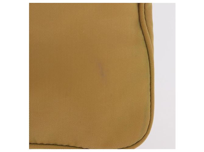 PRADA Accessory Pouch Nylon Beige Silver - vista 2