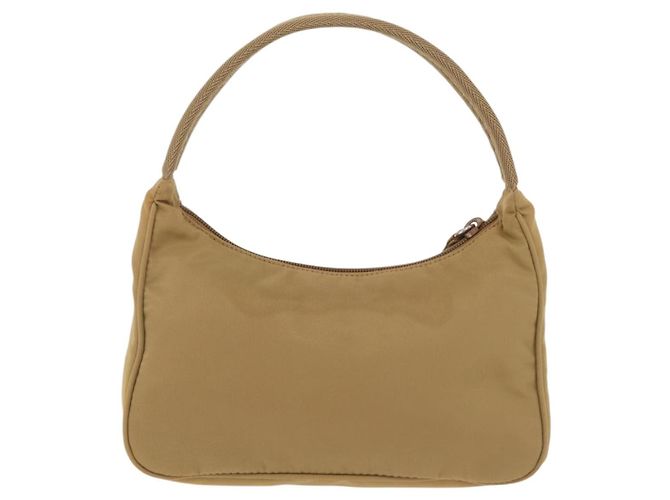 PRADA Accessory Pouch Nylon Beige Silver - vista 3